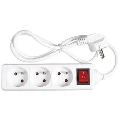 OUTIFRANCE Bloc 3 Prises + Interrupteur