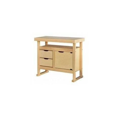 Etabli Bois 2 Tiroirs 1 Porte 100*50*90 - OUTIFRANCE 3 Etabli Bois 2 Tiroirs 1 Porte 100*50*90 - OUTIFRANCE