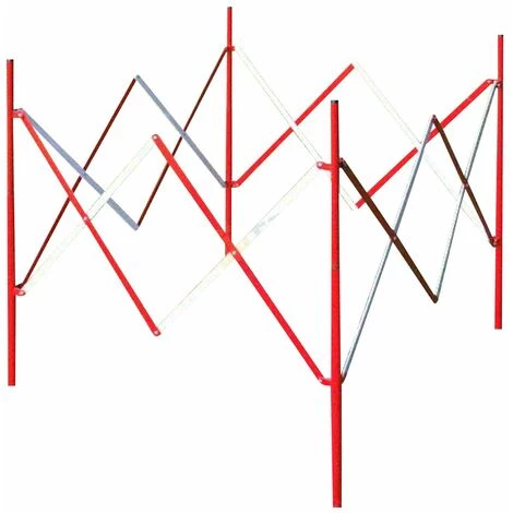 Outifrance Barrière De Chantier Extensible Carrée 1,2m 3 Outifrance Barrière De Chantier Extensible Carrée 1,2m