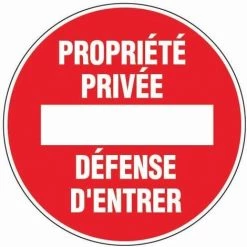Outifrance Panneau Signalisation "Proprieté Privée"