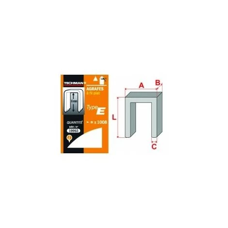 OUTIFRANCE Agrafes Fil Plat Type E 8Mm 3 OUTIFRANCE Agrafes Fil Plat Type E 8Mm