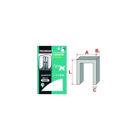OUTIFRANCE Agrafes Fil Plat Type K 10Mm 3 OUTIFRANCE Agrafes Fil Plat Type K 10Mm