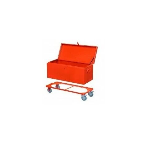 OUTIFRANCE Coffre De Chantier Pro 850mm850x350x350mm Rouge 3 OUTIFRANCE Coffre De Chantier Pro 850mm850x350x350mm Rouge