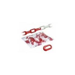 OUTIFRANCE Chaine Plast Rouge&blc 10mm X25m3306481205086