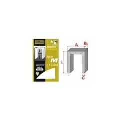 TECHMAN Agrafes - Type M Blibox - Longueur Pattes:12 Mm Quantité:1248 P