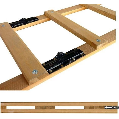 Outifrance - Échelle Couvreur En Bois Pliante 24 échelons 6 M (2 X 3 M) 3 Outifrance - Échelle Couvreur En Bois Pliante 24 échelons 6 M (2 X 3 M)