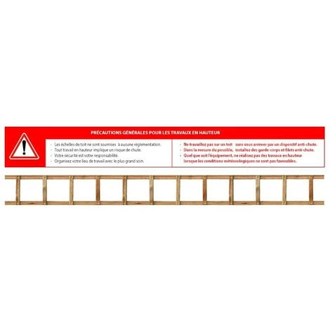 Outifrance - Échelle Couvreur En Bois Pliante 24 échelons 6 M (2 X 3 M) 5 Outifrance - Échelle Couvreur En Bois Pliante 24 échelons 6 M (2 X 3 M) – Image 3